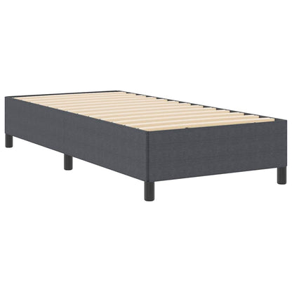 Letto a molle Grigio scuro 80 x 200 cm Tessuto in Cords | homemem39