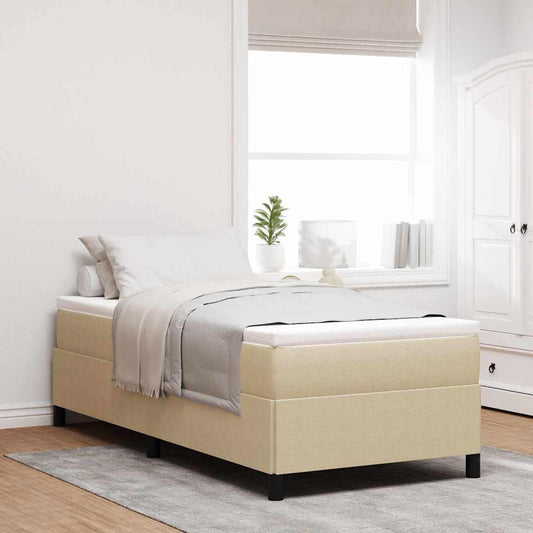 Letto a molle Grigio Verde 80 x 200 cm Tessuto in Cords | homemem39