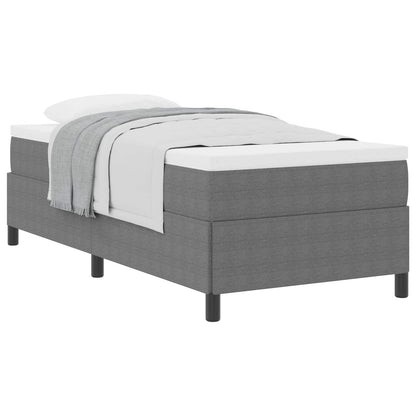 Letto a molle Grigio Chiaro 90 x 200 cm Tessuto in Cords | homemem39