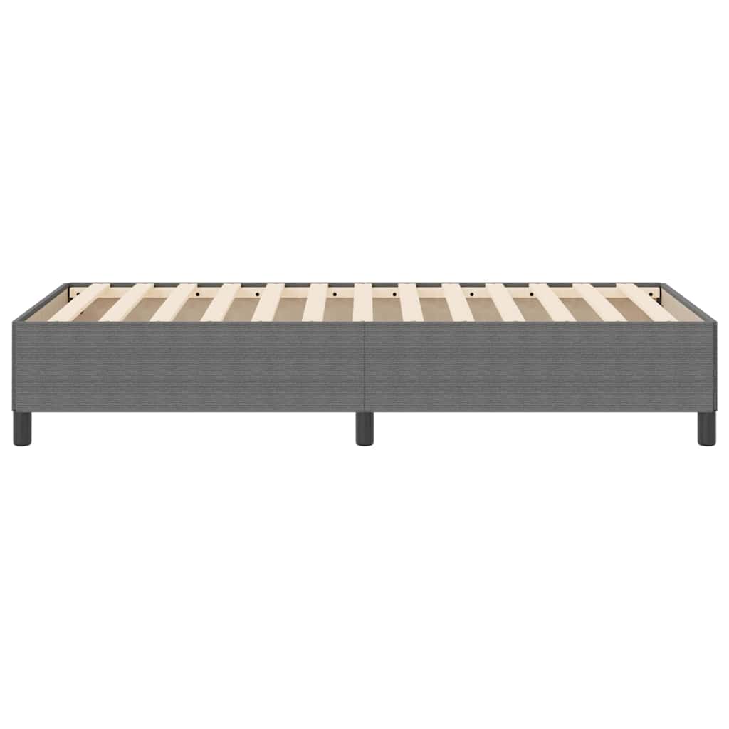 Letto a molle Grigio Chiaro 90 x 200 cm Tessuto in Cords | homemem39