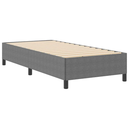 Letto a molle Grigio Chiaro 100 x 200 cm Tessuto in Cords | homemem39