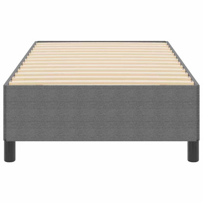 Letto a molle Grigio Chiaro 100 x 200 cm Tessuto in Cords | homemem39