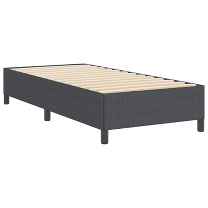 Letto a molle Grigio Scuro 100 x 200 cm Tessuto in Cords | homemem39