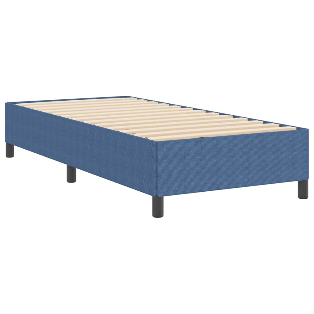 Letto a molle Blu 100 x 200 cm Tessuto in Cords | homemem39