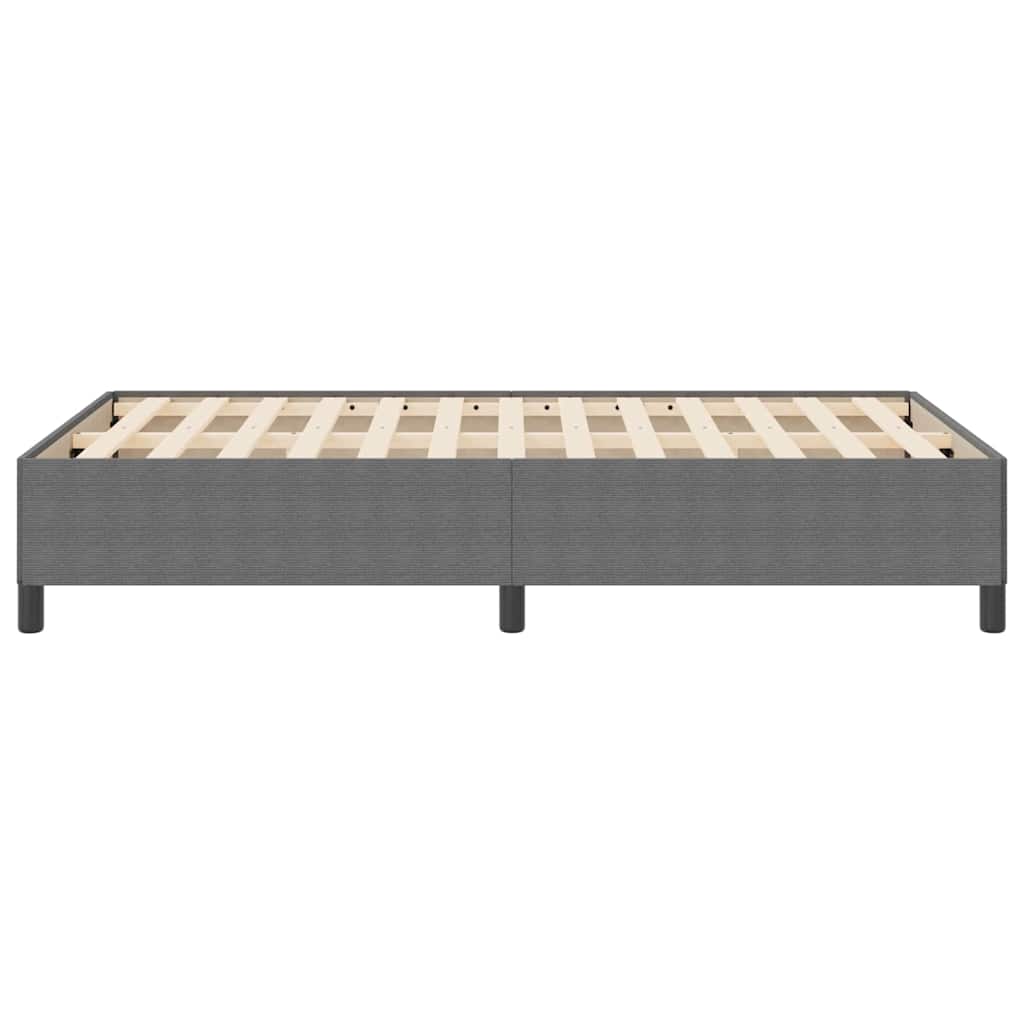 Letto a molle Grigio Chiaro 120 x 190 cm Tessuto in Cords | homemem39