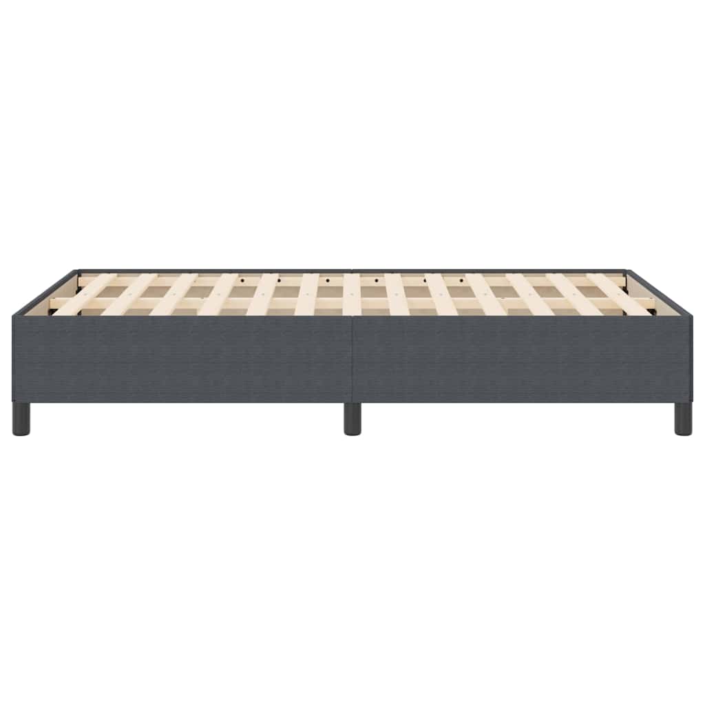 Letto a molle Grigio Scuro 120 x 190 cm Tessuto in Cords | homemem39