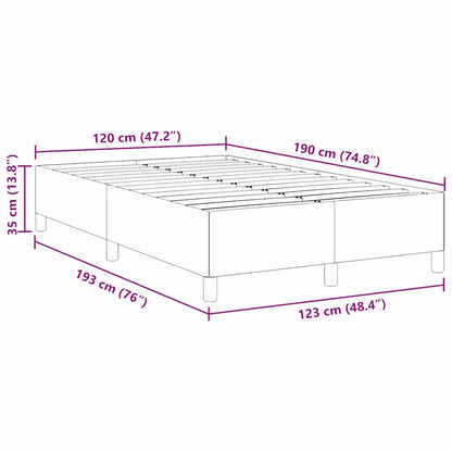 Letto a molle Grigio Scuro 120 x 190 cm Tessuto in Cords | homemem39