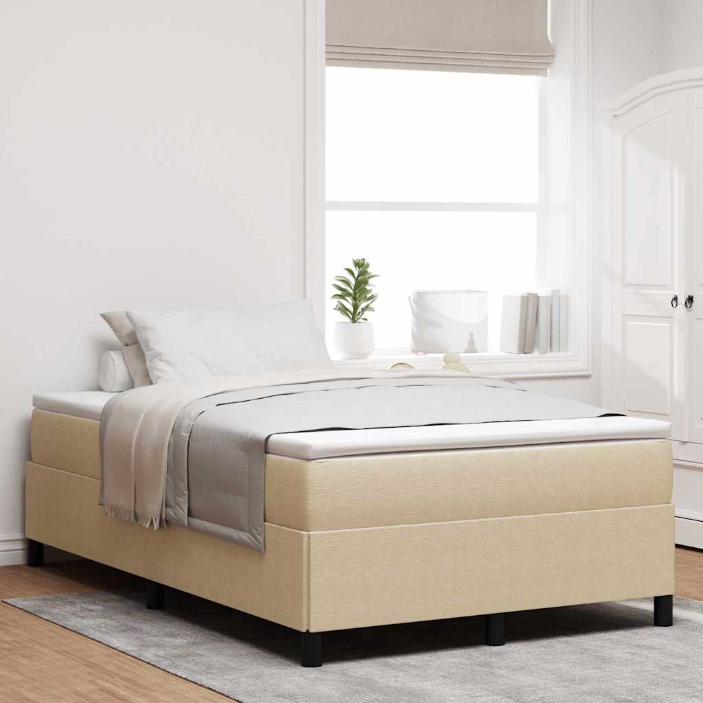 Letto a molle Grigio Verde 120 x 190 cm Tessuto in Cords | homemem39