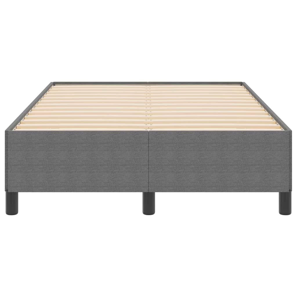 Letto a molle Grigio Chiaro 120 x 200 cm Tessuto in Cords | homemem39