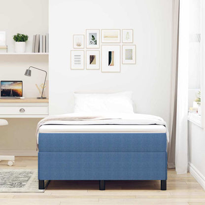 Letto a molle Blu 120 x 200 cm Tessuto in Cords | homemem39