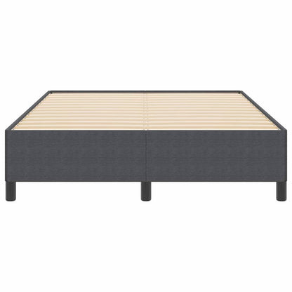 Letto a molle Grigio Scuro 140 x 190 cm Tessuto in Cords | homemem39