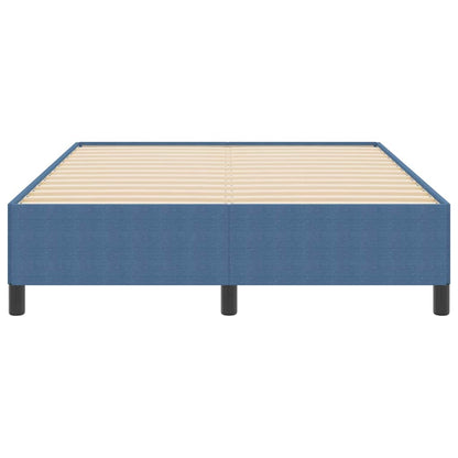 Letto a molle Blu 140 x 190 cm Tessuto in Cords | homemem39