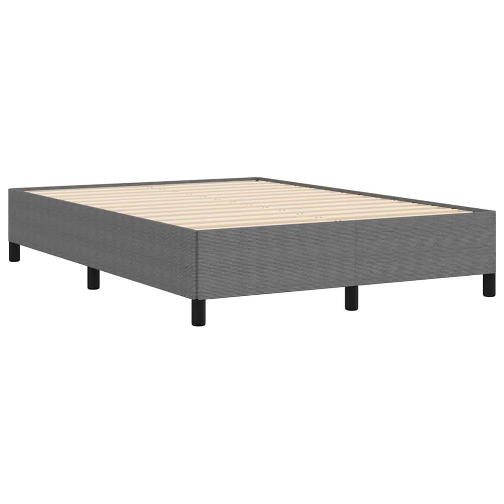 Letto a molle Grigio Chiaro 160 x 200 cm Tessuto in Cords | homemem39