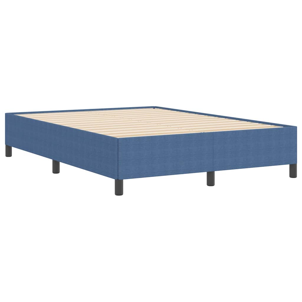 Letto a molle Blu 160 x 200 cm Tessuto in Cords | homemem39