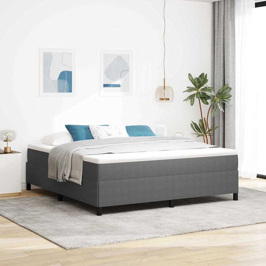 Letto a molle Grigio Chiaro 180 x 200 cm Tessuto in Cords | homemem39