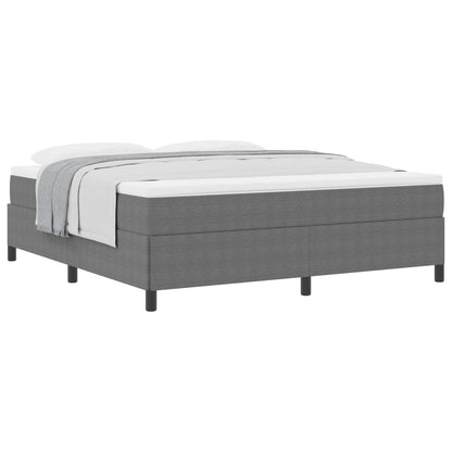 Letto a molle Grigio chiaro 180 x 200 cm Velluto