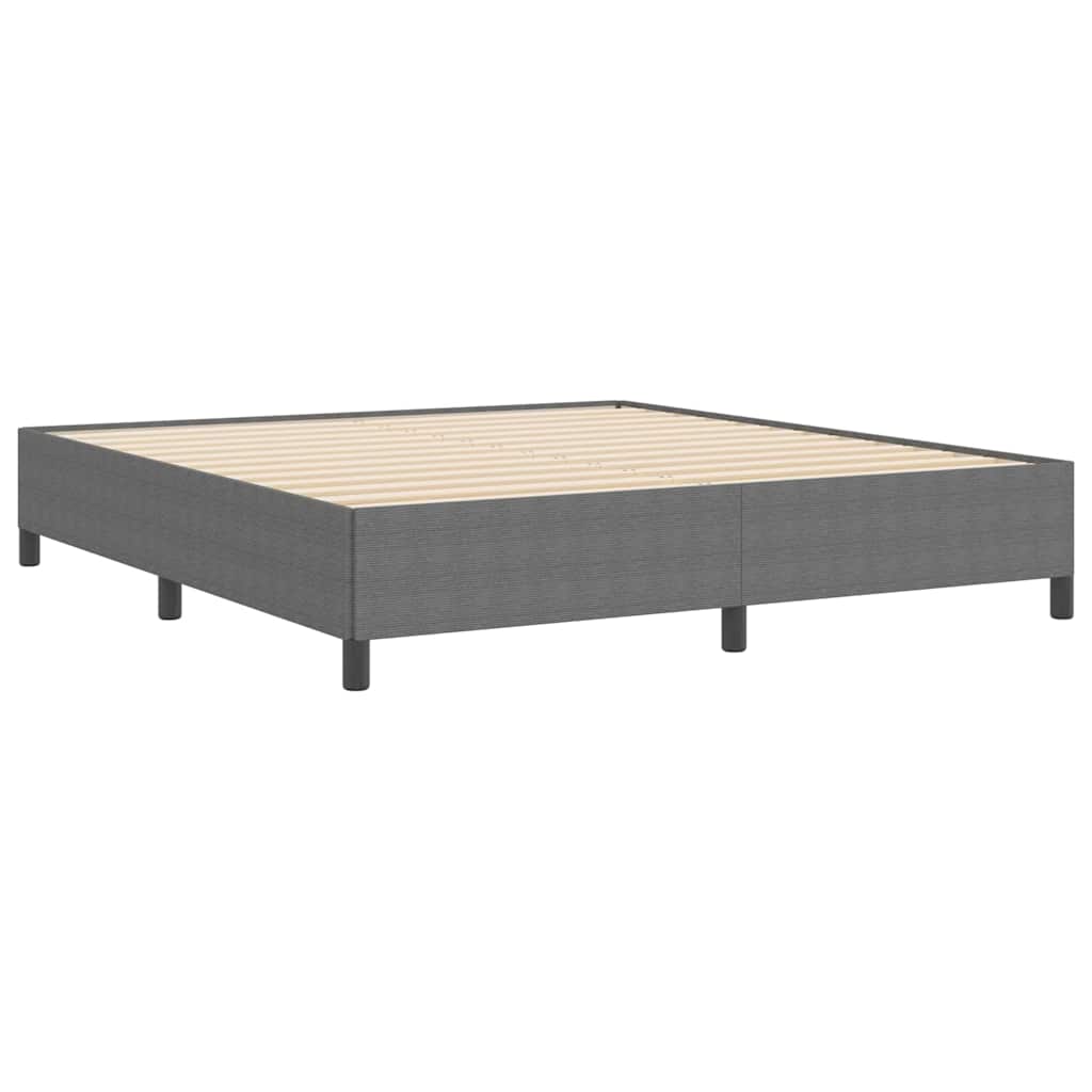 Letto a molle Grigio Chiaro 180 x 200 cm Tessuto in Cords | homemem39