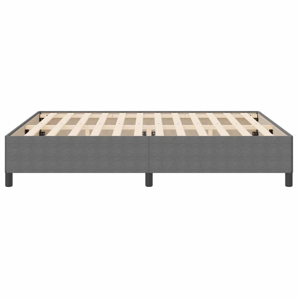 Letto a molle Grigio Chiaro 180 x 200 cm Tessuto in Cords | homemem39