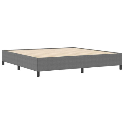 Letto a molle Grigio Chiaro 200 x 200 cm Tessuto in Cords | homemem39