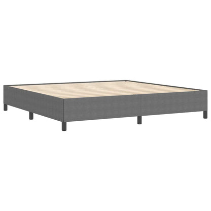 Letto a molle Grigio Chiaro 200 x 200 cm Tessuto in Cords | homemem39