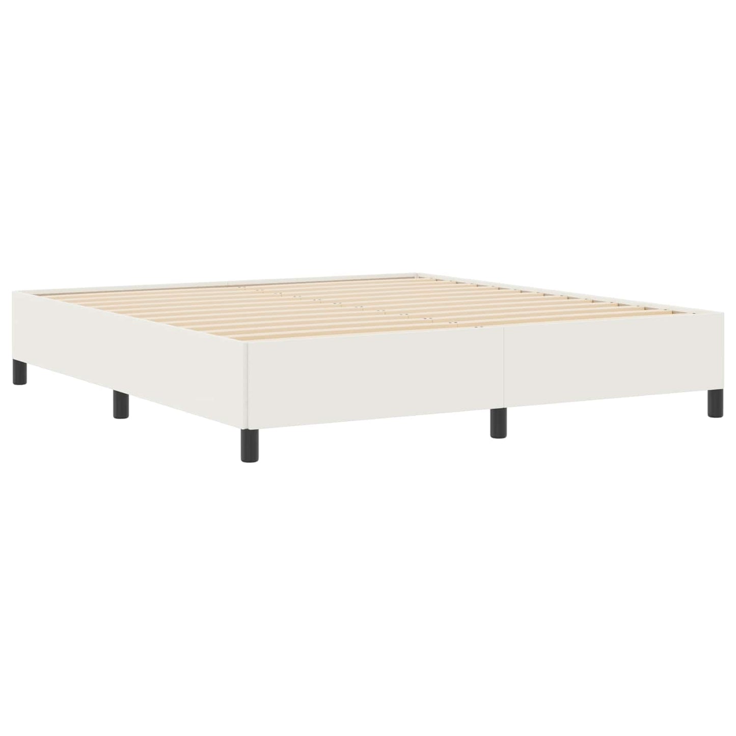 Letto a molle Crema 200 x 200 cm Tessuto in Cords | homemem39