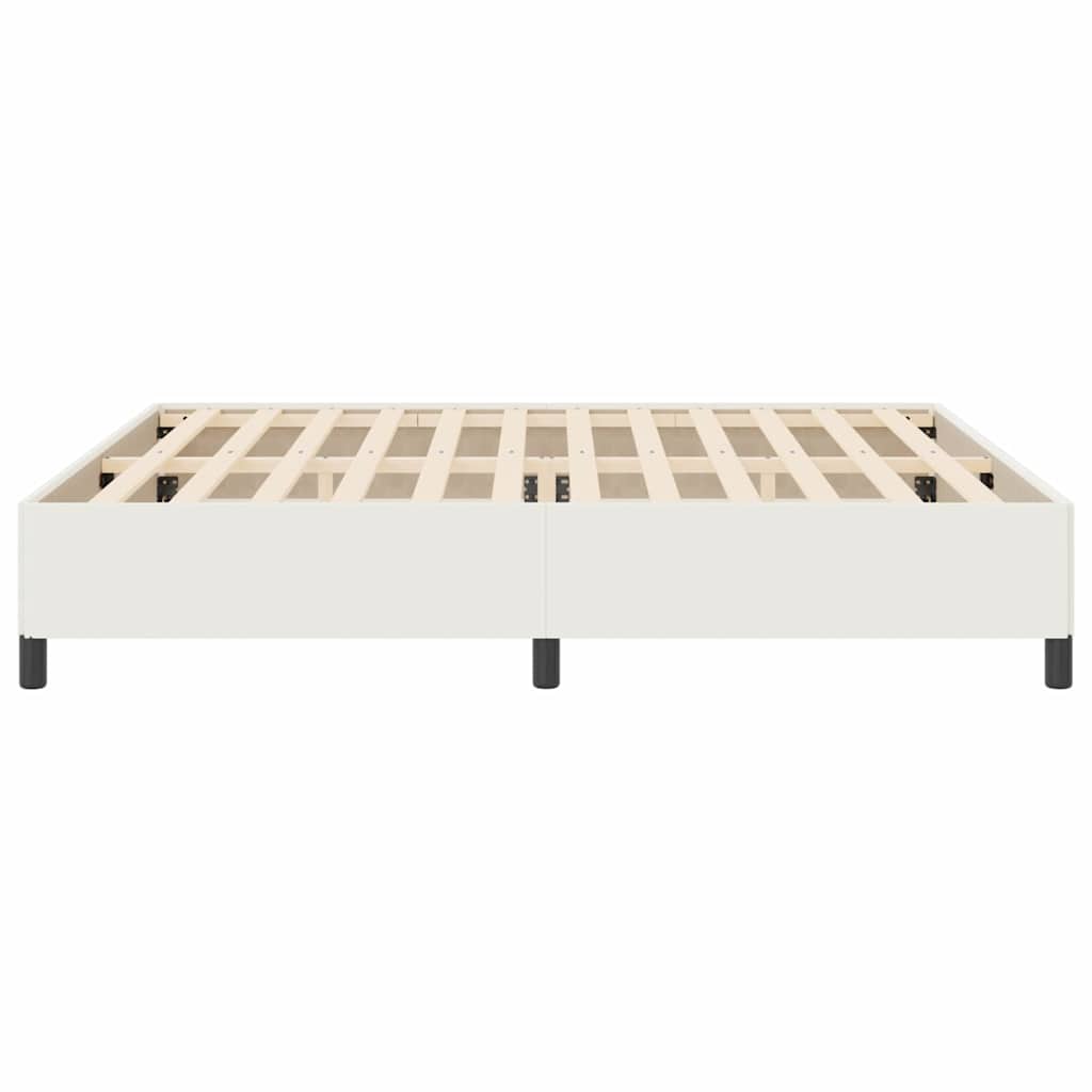 Letto a molle Crema 200 x 200 cm Tessuto in Cords | homemem39