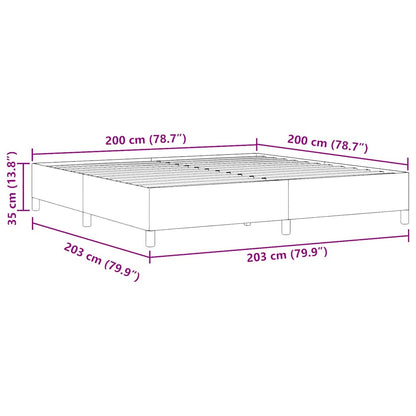 Letto a molle Crema 200 x 200 cm Tessuto in Cords | homemem39