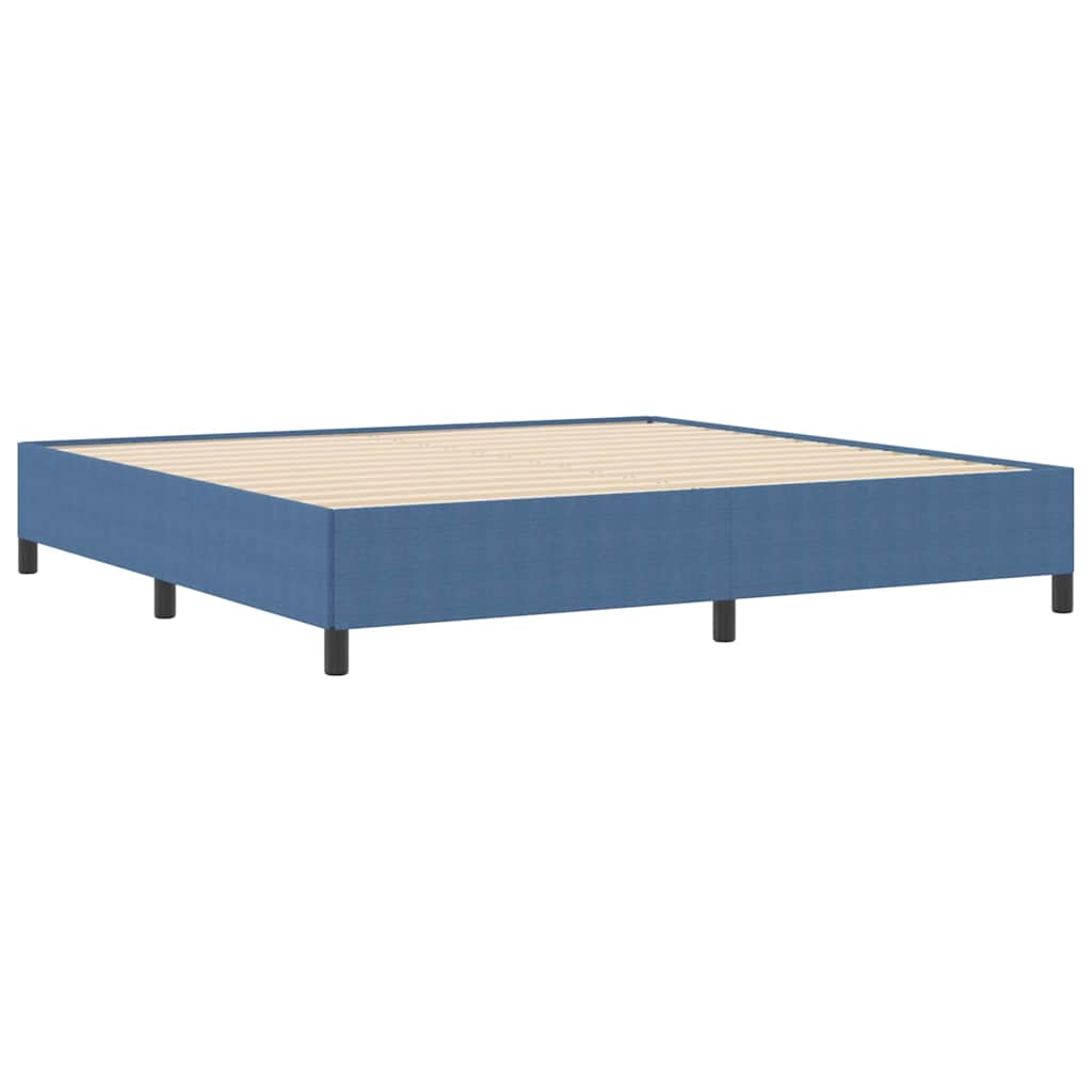 Letto a molle Blu 200 x 200 cm Tessuto in Cords | homemem39