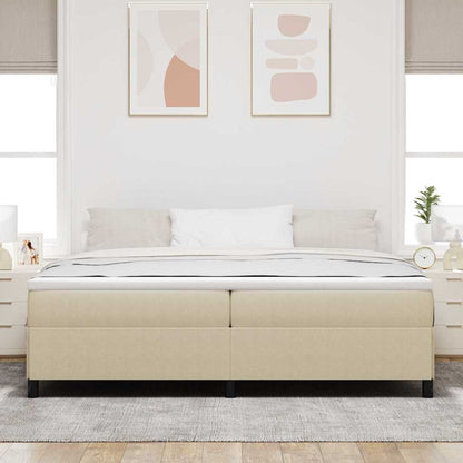 Letto a molle Grigio Verde 200 x 200 cm Tessuto in Cords | homemem39
