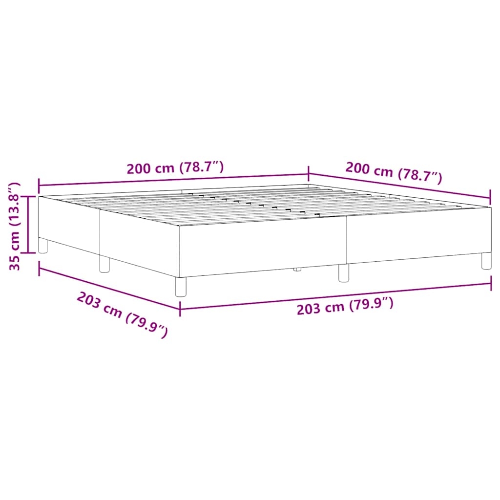 Letto a molle Grigio Verde 200 x 200 cm Tessuto in Cords | homemem39