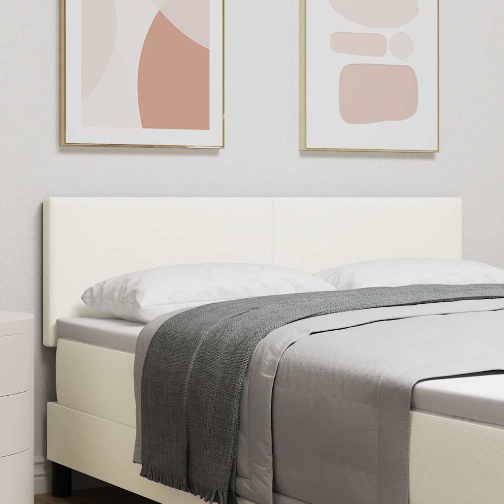 Testiera Crema 144 cm Tessuto in Cords | homemem39