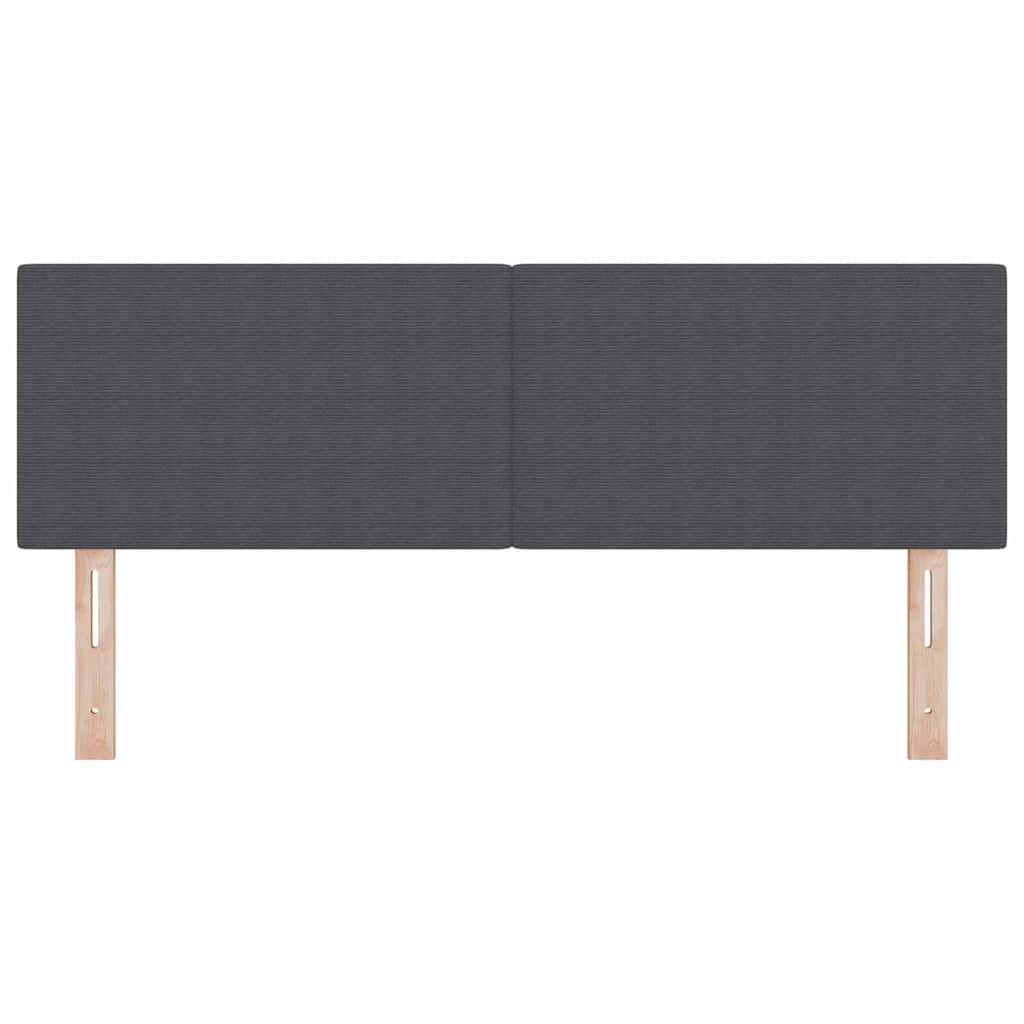Testiera Grigio scuro 160 cm Tessuto in Cords | homemem39