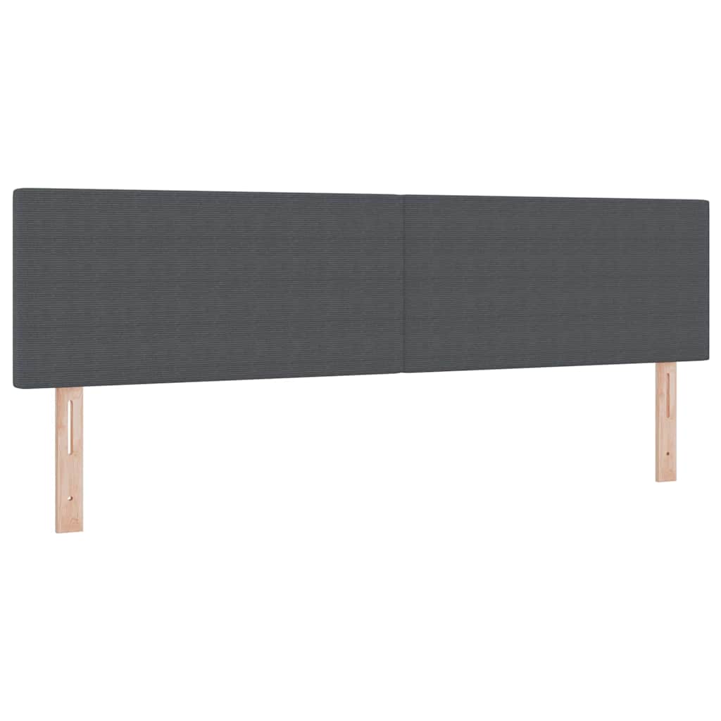 Testiera Grigio scuro 180 cm Tessuto in Cords | homemem39