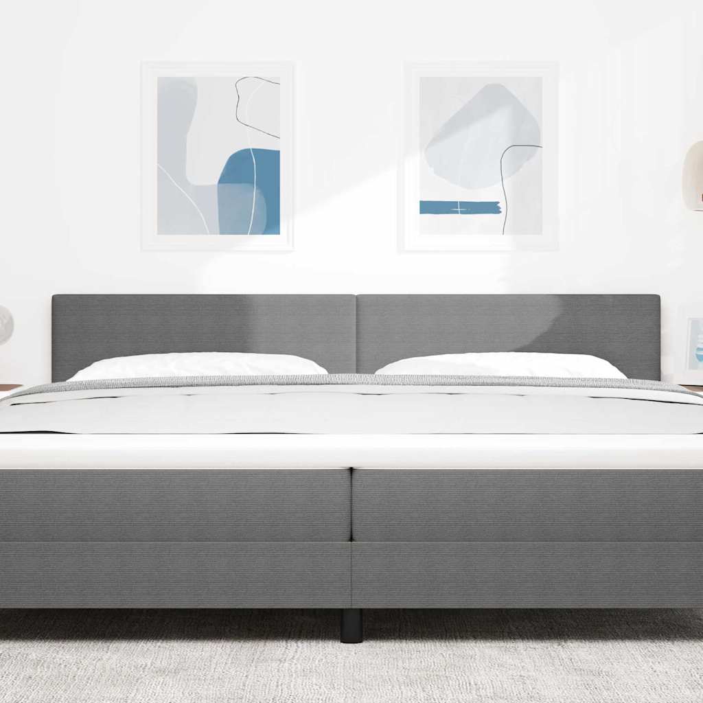 Testiera Grigio chiaro 200 cm Tessuto in Cords