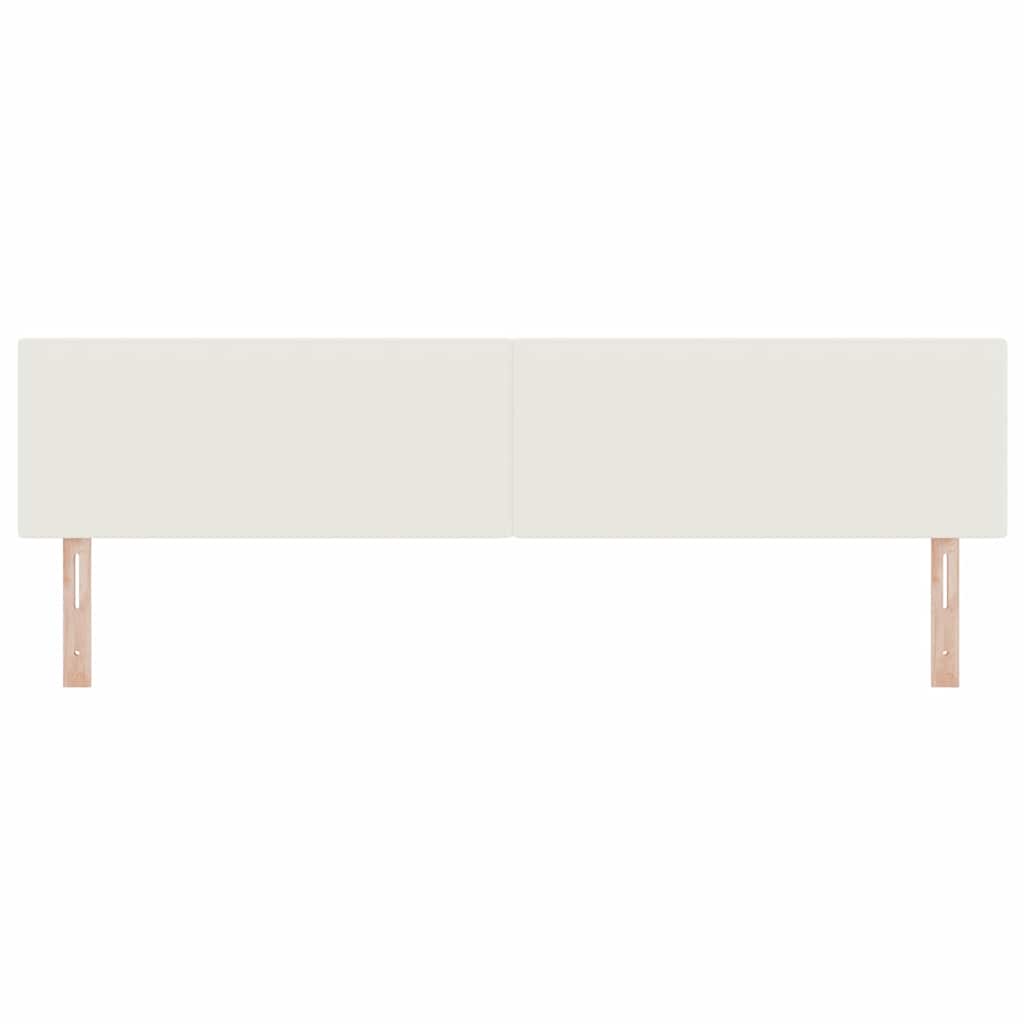 Testiera Crema 200 cm Tessuto in Cords