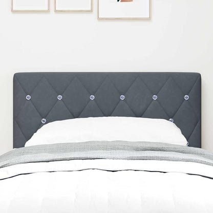 Testiera con testiera Grigio scuro 80 cm Pelle Sintetica