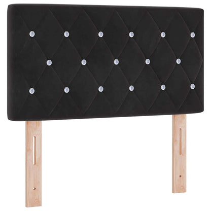 Testiera Nero 80 cm Velluto