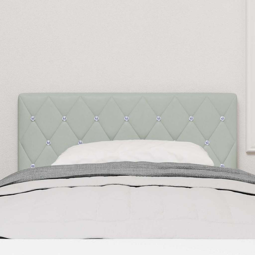 Testiera Grigio chiaro 90 cm Velluto