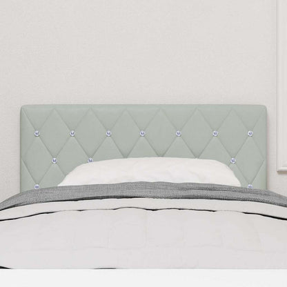 Testiera Grigio chiaro 90 cm Velluto