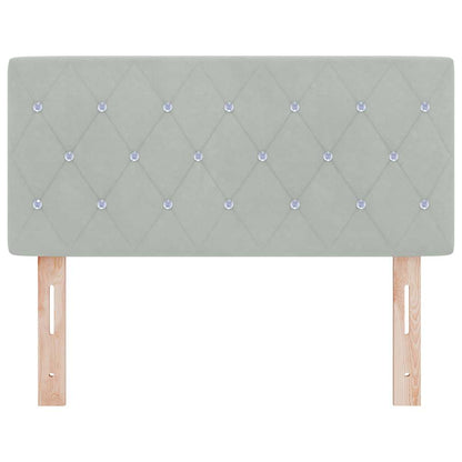 Testiera con testiera Grigio chiaro 90 cm Pelle Sintetica