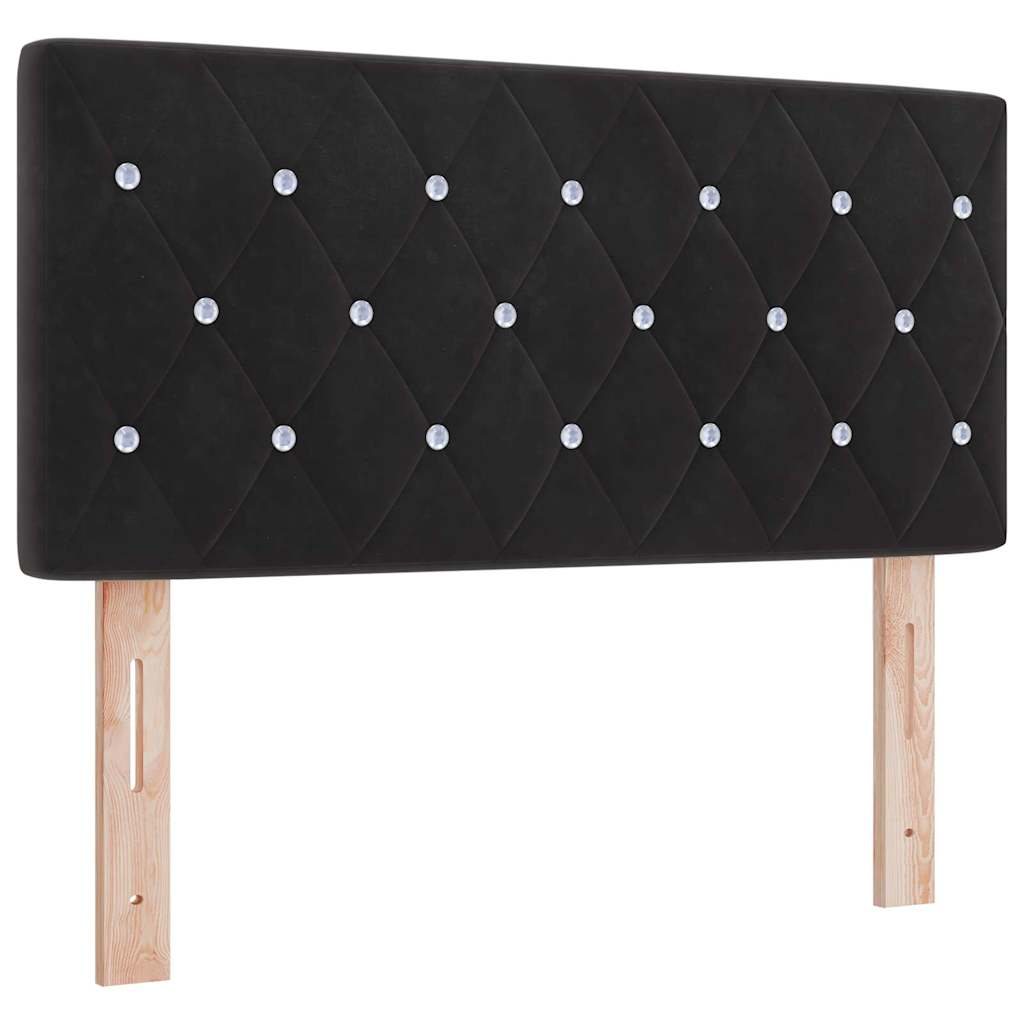 Testiera Nero 90 cm Velluto