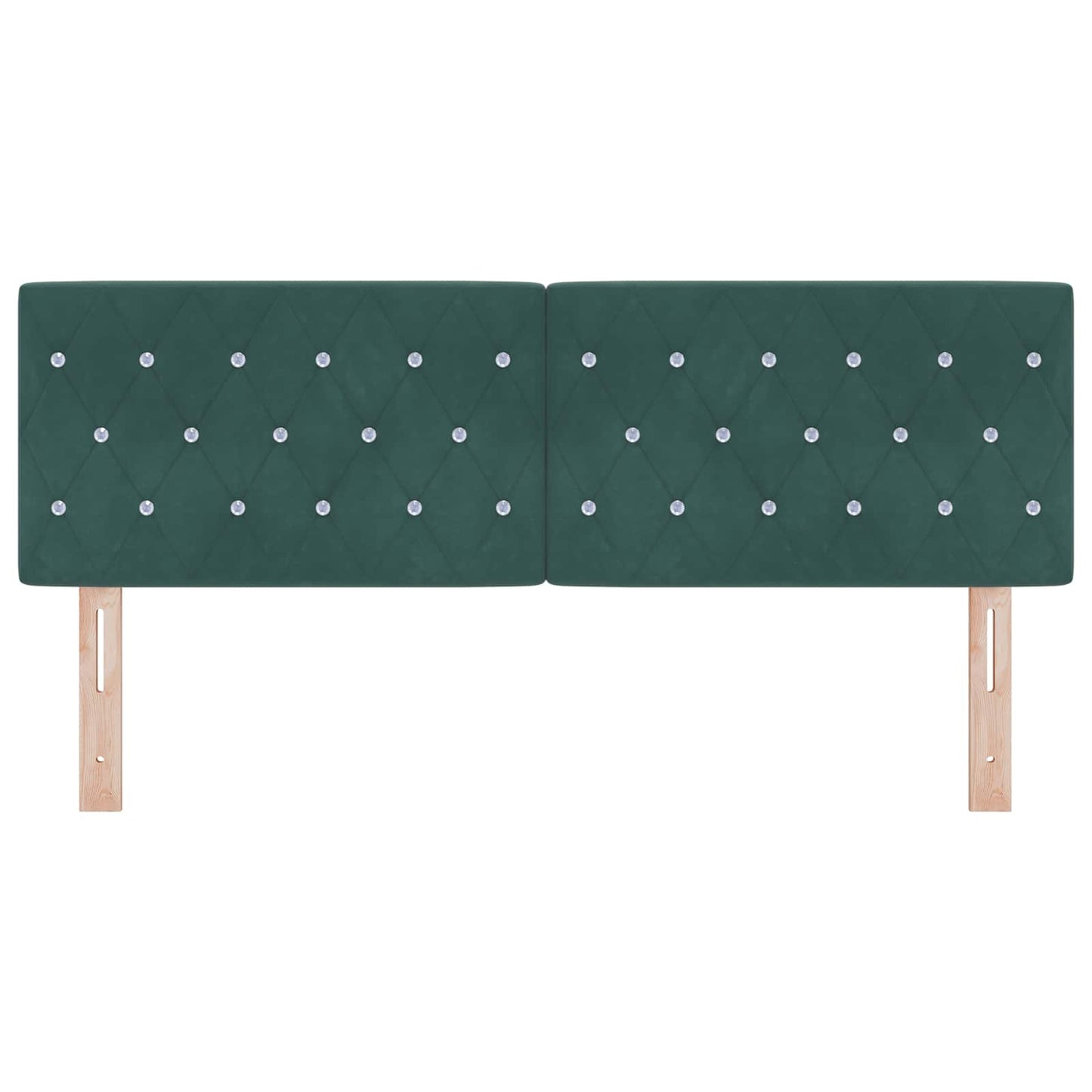 Testiera con testiera Verde Scuro 160 cm Pelle Sintetica