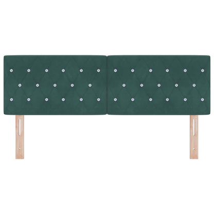 Testiera con testiera Verde Scuro 160 cm Pelle Sintetica