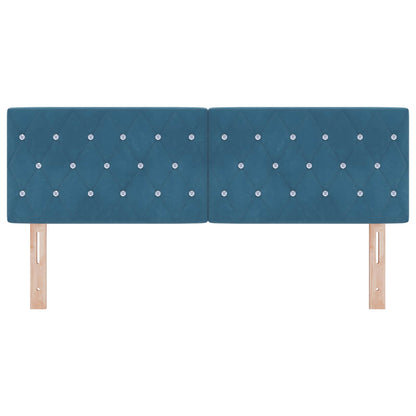 Testiera con testiera Blu Scuro 160 cm Pelle Sintetica