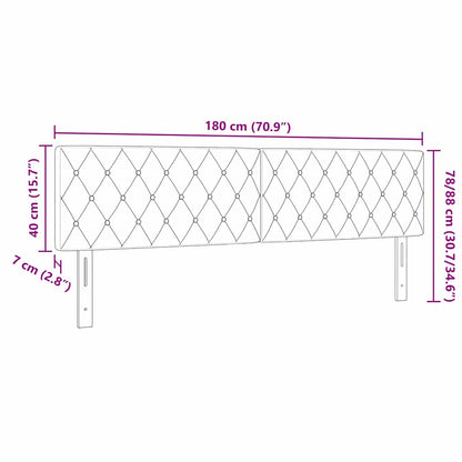 Testiera con testiera Verde Scuro 180 cm Pelle Sintetica