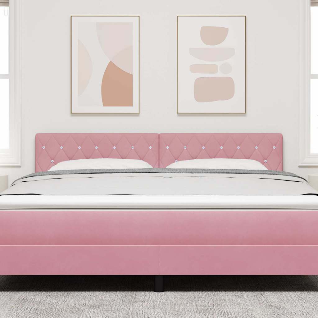 Testiera Rosa 180 cm Velluto