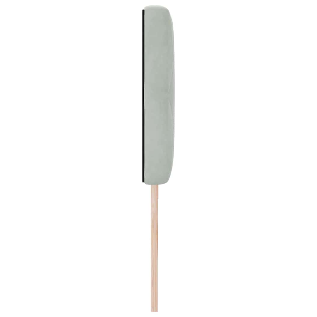 Testiera Grigio chiaro 200 cm Velluto