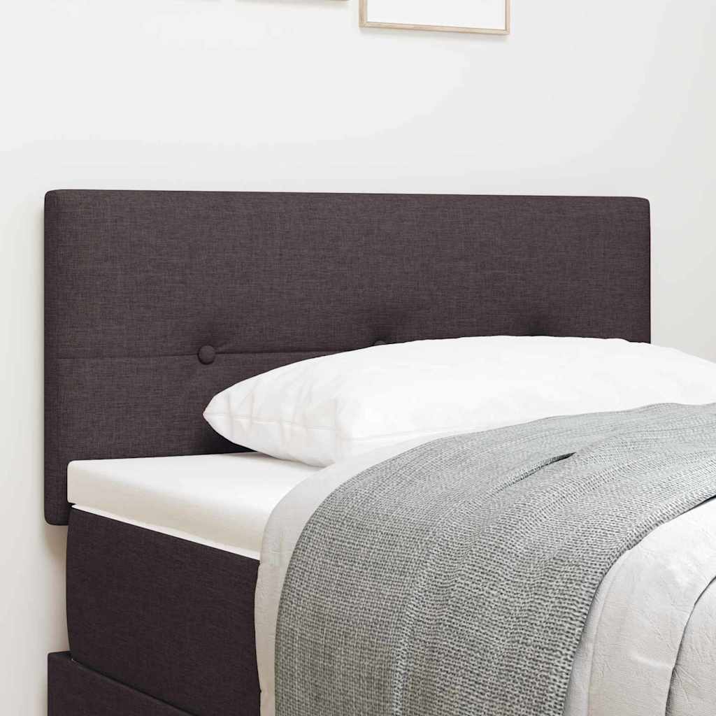 Testiera regolabile in altezza Marrone Scuro 80 cm Tessuto