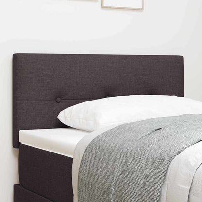 Testiera regolabile in altezza Marrone Scuro 80 cm Tessuto