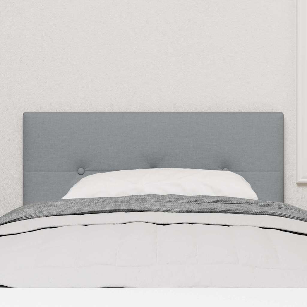 Testiera regolabile in altezza Grigio chiaro 100 cm Tessuto